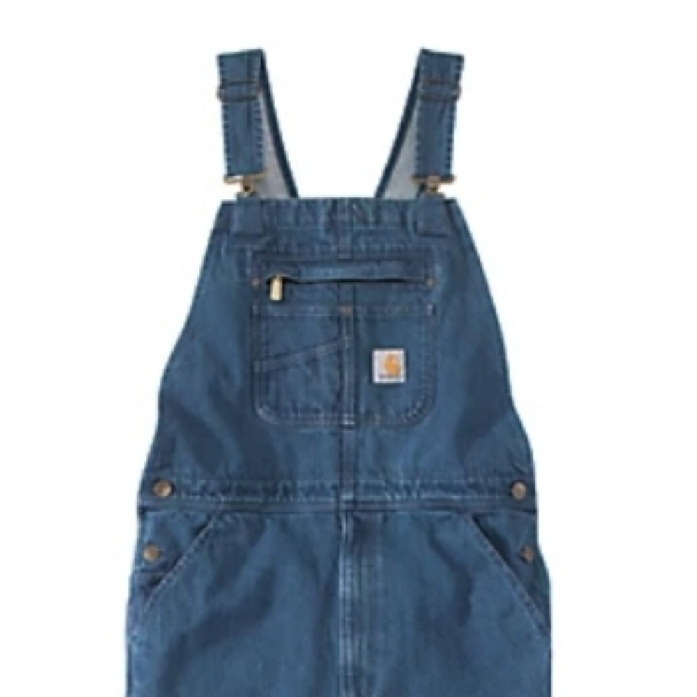 Carhartt Mens Denim 100% Cotton Overalls Blue Size 36 - Picture 7 of 11